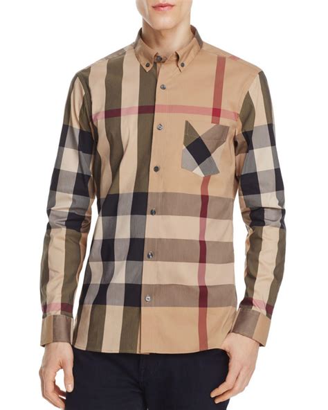 burberry casual button doen xd|burberry shirts for men.